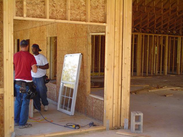 Crews receive the Window Shipment