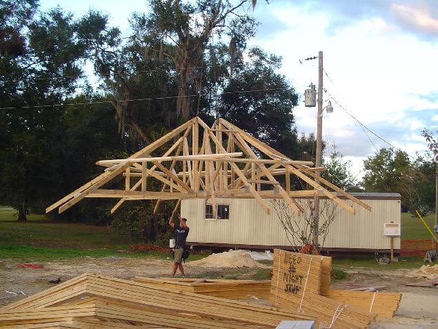 Trusses Have Arrived! Going UP!