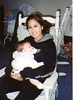 Kari Ann Umpleby holding baby
