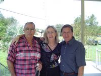 Moe Rancourt poses with Miriam & Johann Otto