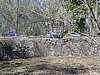 Cemetery Cleanup: Tractor at work