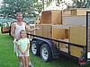 Warren Thomas & Nathalie Loading the Cabinetry