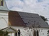 Kanapaha Church roof being stripped