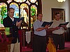 The Men's Section sings "Eternal Father"