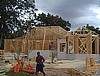 View of the North Facade w/ Trusses